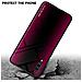 Custodia Compatibile Con Samsung Galaxy A70 / A70s - Ottica A Strisce In Cremisi Rosa - Coperchio Protettivo In Vetro Temperato E Silicone Tpu - Foto miniatura 3