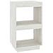 Libreria Bianca 40x35x71 Cm In Legno Massello Di Pino - Foto miniatura 2