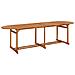 Tavolo Da Pranzo Per Esterni 280x90x75cm Legno Massello Acacia - Foto miniatura 1