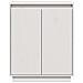 Credenza Bianca 60x34x75 Cm In Legno Massello Di Pino - Foto miniatura 2