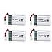 4 Pezzi Batteria Lipo Ricaricabile (3.7v, 850 Mah Lipo) Per Rc Droni Quadricotteri Syma X5sc X5sw - Foto miniatura 4