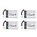 4 Pezzi Batteria Lipo Ricaricabile (3.7v, 850 Mah Lipo) Per Rc Droni Quadricotteri Syma X5sc X5sw - Foto miniatura 1