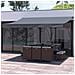 Tenda Da Sole Manuale Grigio 4 X 3 M Adro - Foto miniatura 2
