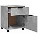 Schedario Con Ruote Grigio Sonoma 45x38x54 Cm Legno Multistrato - Foto miniatura 6