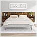 Testiera Letto Con Comodini Rovere Fumo In Legno Multistrato - Foto miniatura 1