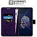Cadorabo Custodia Compatibile Con Asus Zenfone 8 Flip In Lilla Scuro Fiore - Coperchio Protettivo In Design Floreale Con Chiusura Magnetica, Funzione Stand E Slot Per Carte - Foto miniatura 3