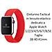 Cinturino Xl 768 Originale Braided String Per Apple Watch 1-2-3-4-5-6-7-se 38 40 41mm Red - Foto miniatura 2