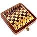 Set Da Tavolo Da Gioco Pieghevole Per Scacchi In Legno Da Collezione Con Pezzi Magnetici, 7 X 7 - Foto miniatura 1