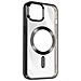 Cover Magsafe Per Iphone 15 Silicone Bordo Cromato Nero - Foto miniatura 4