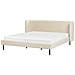 Letto Velluto Arette 180 X 200 Cm Beige Chiaro - Foto miniatura 2