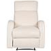 Poltrona Reclinabile Elettricamente Velluto Bianco Crema Verdal - Foto miniatura 2