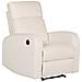 Poltrona Reclinabile Elettricamente Velluto Bianco Crema Verdal - Foto miniatura 4