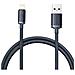 Cavo Da Lightning A Usb 20w Crystal Shine Carica E Sincronizza 1,2m, Nero - Foto miniatura 1