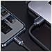 Cavo Da Lightning A Usb 20w Crystal Shine Carica E Sincronizza 1,2m, Nero - Foto miniatura 5