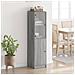 Credenza Con Anta In Vetro Grigio Sonoma 35x37x142 Cm - Foto miniatura 3