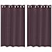Tende In Voile Con Occhielli 2 Pz Viola 140x175 Cm - Foto miniatura 2