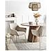 Set Di 2 Sedie Da Pranzo Bowdon Ciniglia Beige Chiaro - Foto miniatura 1