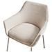 Set Di 2 Sedie Da Pranzo Bowdon Ciniglia Beige Chiaro - Foto miniatura 6