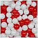 Ballen Voor Ballenbak 7cm 500st Wit, Rood - Foto miniatura 1