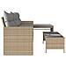 Lusso Casadino -  Divano Giardino Con Tavolo E Cuscini A L Beige Misto Polyrattan - Foto miniatura 5
