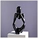 Figurina Del Pensatore Astratto - Decorazione Per La Casa In Resina Black - Foto miniatura 5