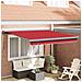 Tenda Manuale Retrattile Rossa 350x250 cm, Sostituzione Tessuto per Tenda  3.5x2.5 m Rossa - Foto miniatura 2