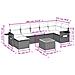 Set Divani da Giardino con Cuscini 8 pz Nero in Polyrattan - Foto miniatura 9