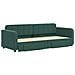 Divano Letto Estraibile Cassetti Verde Scuro 80x200cm Velluto - Foto miniatura 3