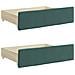 Divano Letto Estraibile Cassetti Verde Scuro 80x200cm Velluto - Foto miniatura 9