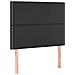 Giroletto a Molle con Materasso e LED Nero 80x200 cm Similpelle - Foto miniatura 7