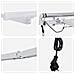 Tenda da Sole con Bianco 4,5 × 3,5 m Metallo - Foto miniatura 7