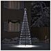 Albero di Natale LED con picchetti per il terreno Bianco freddo - Foto miniatura 2