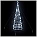 Albero di Natale LED con picchetti per il terreno Bianco freddo - Foto miniatura 4