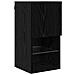 Mobiletti TV da Parete 4 pcs Rovere Nero 30,5 x 30 x 60 cm - Foto miniatura 6