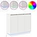 Madia LED Bianco 90 x 32 x 75 cm Legno multistrato - Foto miniatura 4