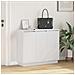 Madia LED Bianco 90 x 32 x 75 cm Legno multistrato - Foto miniatura 5