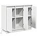Madia LED Bianco 90 x 32 x 75 cm Legno multistrato - Foto miniatura 8