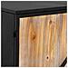 Credenza In Metallo E Legno 2 Ante, Nero 75x35x81h Cm - Foto miniatura 6