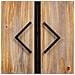 Credenza In Metallo E Legno 2 Ante, Nero 75x35x81h Cm - Foto miniatura 7