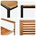 Set da Pranzo per Giardino 7 pcs Beige e Marrone polyrattan - Foto miniatura 9