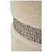 Set 2 Pouf Contenitore Saint-moritz In Teddy Crema Con Fascia Grigia Ø40x47 E Ø32x38 Cm - Foto miniatura 6
