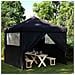 Tenda Party Nero 292 x 292 x 315 cm Tessuto Oxford - Foto miniatura 2