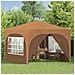 Tenda per feste a pop-up 290 x 290 x 245 cm Beige - Foto miniatura 3