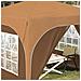 Tenda per feste a pop-up 290 x 290 x 245 cm Beige - Foto miniatura 4