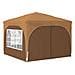 Tenda per feste a pop-up 290 x 290 x 245 cm Beige - Foto miniatura 5