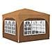 Tenda per feste a pop-up 290 x 290 x 245 cm Beige - Foto miniatura 9