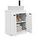 Mobile da bagno con lavabo Bianco 54 x 35 x 83 cm - Foto miniatura 3