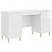 Scrivania Bianco Lucido Legno ingegnerizzato 142,5 x 50 x 75 cm - Foto miniatura 1