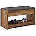Panca per ingresso con cuscino Legno vecchio 83 x 38 x 45 cm - Foto miniatura 3