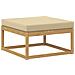 Set di divani da esterno 7 pcs Bianco e Beige - Foto miniatura 4